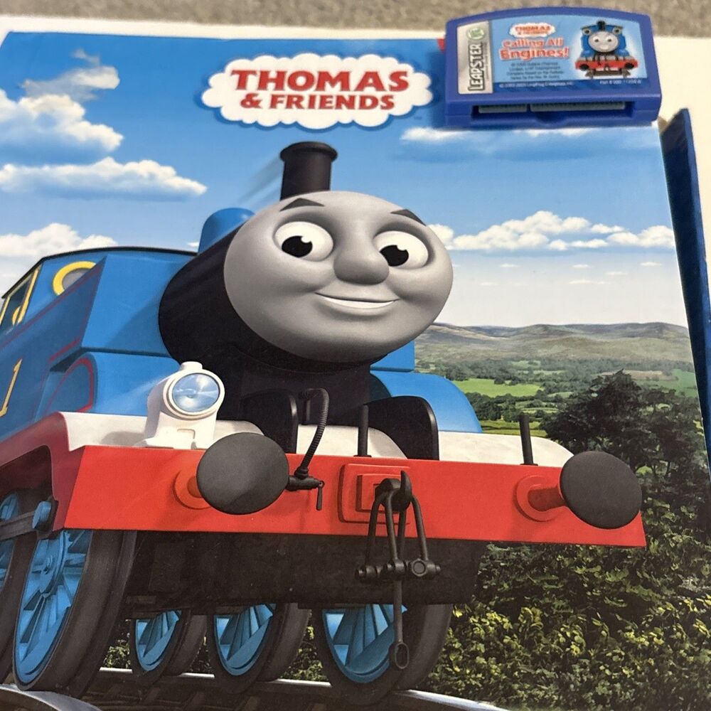 LeapFrog Leapster Thomas Friends Calling All Engines Game Cartridge & Book Set - Picture 8 of 16